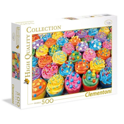 Puzzle hqc 500p  - colorful cupcakes  Clementoni    024404